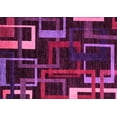 thumbnail image 1 of Ahgly Company Indoor Rectangle Oriental Pink Modern Area Rugs, 5' x 7', 1 of 4