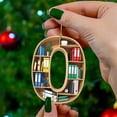 thumbnail image 4 of Xiwaer Book Lovers Number Shape Bookshelf Pendant Ornament Christmas Tree Decor Gifts, Librarian Book Ornament A, 4 of 10