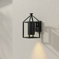 thumbnail image 2 of Stallworth Collection One-Light Matte Black Contemporary Outdoor Medium Wall Lantern, 2 of 5