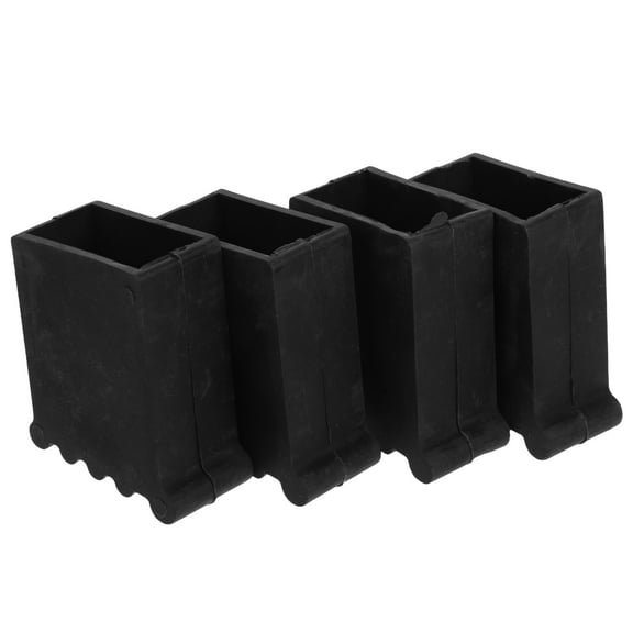 Raindrops 4-Pack Aluminum Alloy Ladder Leg Caps with Thick PVC End Covers, Non- Step Ladder Feet Protectors and Pads