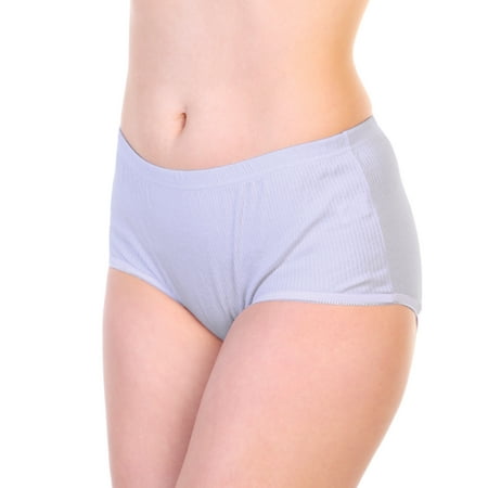 

Angelina Cotton Classic Brief Panties with Rib Knit (12-Pack)