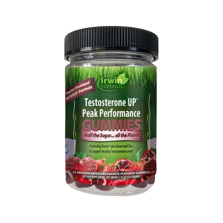 Irwin Natuals GUMMIES Testosterone Up Peak Performance 30ct