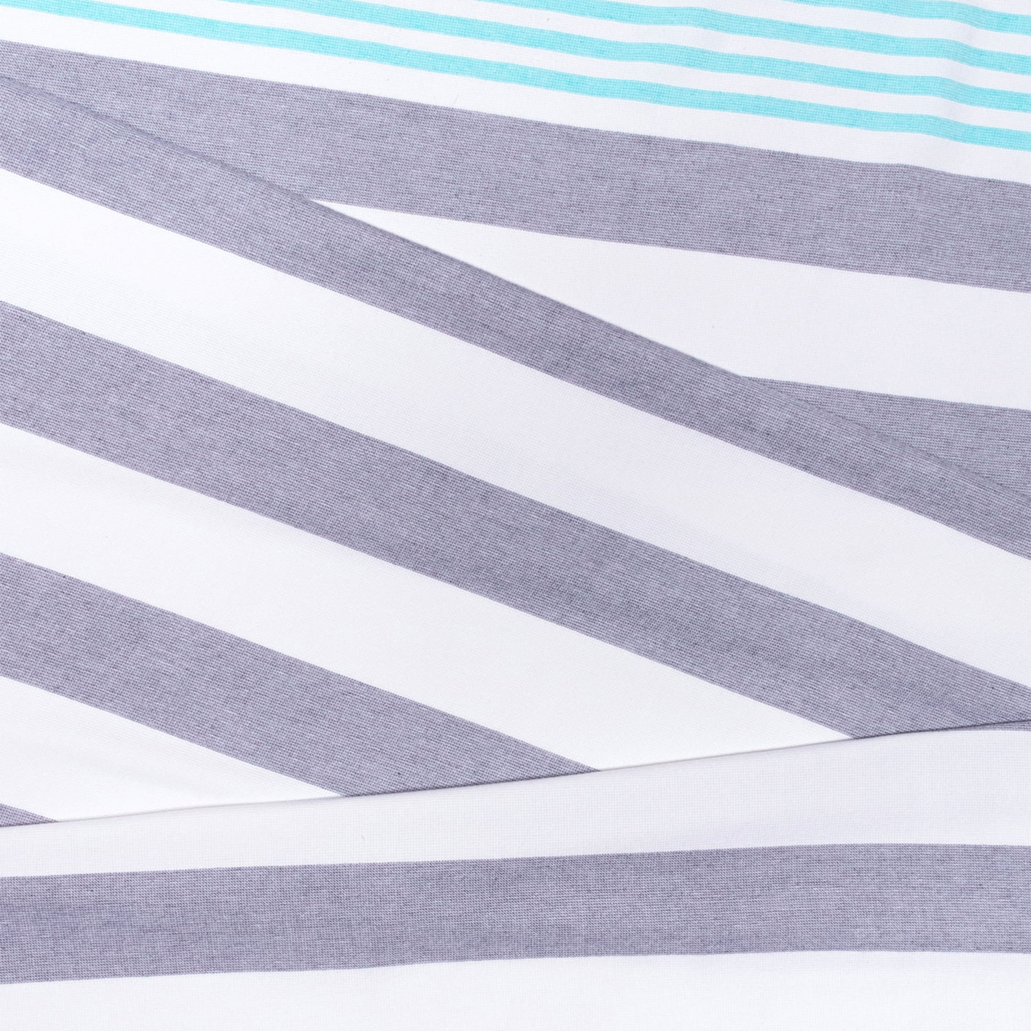 Superior Summery Stripe Fouta Cotton Beach Towel with Fringe, 35" x 68"