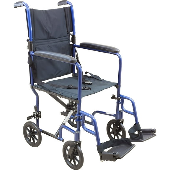 Roscoe Medical - Roscoe Aluminum Transport Chair (Blue) - CM