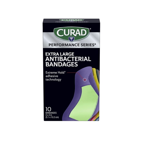 Curad Performance Series apósitos antibacterianos 5 x 10 cm