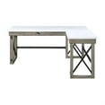 thumbnail image 4 of OF00055 - Writing Desk w/Lift Top, Marble Top Top & Rustic Oak Finish - Talmar, 4 of 8