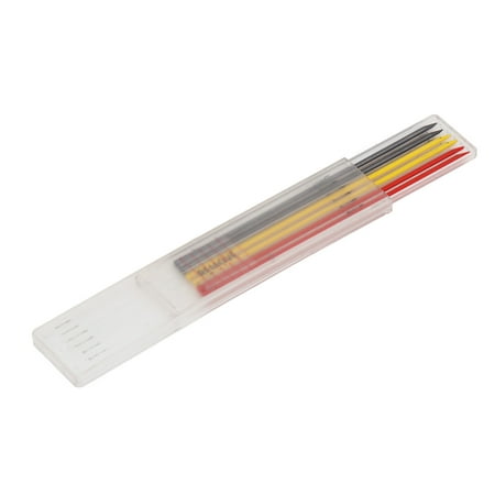 

Carpenter Pencil Refill Marking Pencils Refills 6Pcs For Drawing Black Graphite Red Wax Yellow Wax Red Yellow Wax Black Red Yellow Graphite Wax
