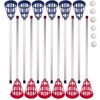 Champion Sports Soft Lacrosse Set: Training Equipment for Boys, Girls, Kids, Youth and Amateur Athletes - 12 Aluminum Sticks and 6 Vinyl Balls for Indoor Outdoor Use