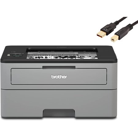 Brother HL-L2325DW Monochrome Laser Printer, Wireless Networking & Duplex Printing With Free Printer Cable