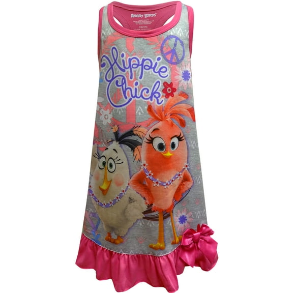 Angry Birds Girls Angry Birds Movie Island Life Hippie Chick Night Gown (6/6X)