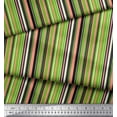 thumbnail image 2 of Soimoi Green Cotton Voile Fabric Vertical Stripe Print Fabric by Yard 42 Inch Wide, 2 of 3