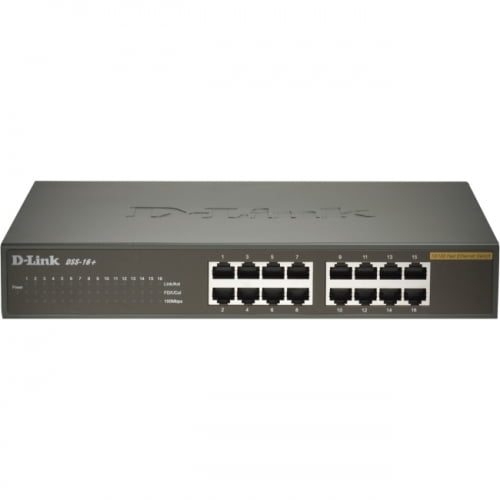 DLink DSS16+ 16Port 10/100 Unmanaged Metal Desktop or Rackmount