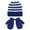 Blue, variant on Boys Girls Winter Hat and Gloves Set, Striped Knit Beanie with Matching Gloves for Kids 4-8 Years, Warm Windproof Two-Piece Set for Cold Weather, Children's Ear Protection Winter Accessories Set Blue