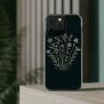 thumbnail image 3 of DistinctInk Clear Hybrid Case for Apple iPhone 12 Pro Max (6.7" Screen) - Blossoming Joy: Delicate Minimalistic Spring Flowers - Wireless Charging Compatible, 3 of 8