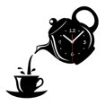 thumbnail image 1 of 3D Wall Clock Acrylic Coffee Cup Teapots Perfect Art Decorate Modern Wall Hanging Clock For Home, 1 of 3