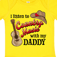 thumbnail image 4 of Inktastic I Listen to Country Music with My Daddy Guitar and Hat Boys or Girls Baby Bodysuit, 4 of 5