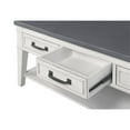 thumbnail image 4 of Martin Svensson Home Del Mar 3 Drawer Coffee Table White and Grey, 4 of 5