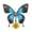 Butterfly 2, variant on 3D Metal Puzzle Butterfly Model Kit, 100PCS DIY Steampunk Mechanical Starry Night Butterfly Model with Adjustable Wings, Unique Desk Creative Art Decorations Gift for Adults
