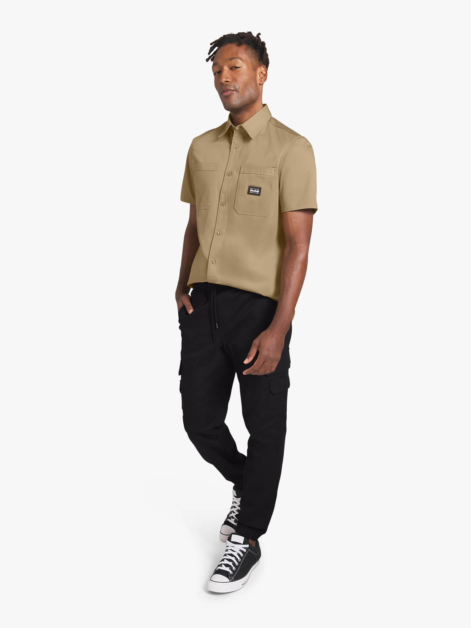 Dogg Supply by Snoop Dogg All-Gender Men's and Women's Stretch Twill Cargo Joggers, Sizes XS-3XL