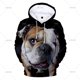 thumbnail image 3 of Sudadera con capucha de bulldog francés para hombre, sudadera con estampado 3D de perro, sudadera informal holgada de gran tamaño, chaqueta, ropa de calle para hombre, 3 of 5