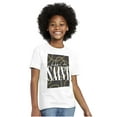 thumbnail image 4 of He's A Saint Leopard Print Chains Crewneck T Shirts Boy Girl Teen Brisco Brands X, 4 of 5