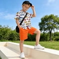 thumbnail image 5 of Dailycode Small Short Sleeve Button Down Shirts Hand Drawing Vehicles Casual Shirt 3-10 Years, 5 of 9