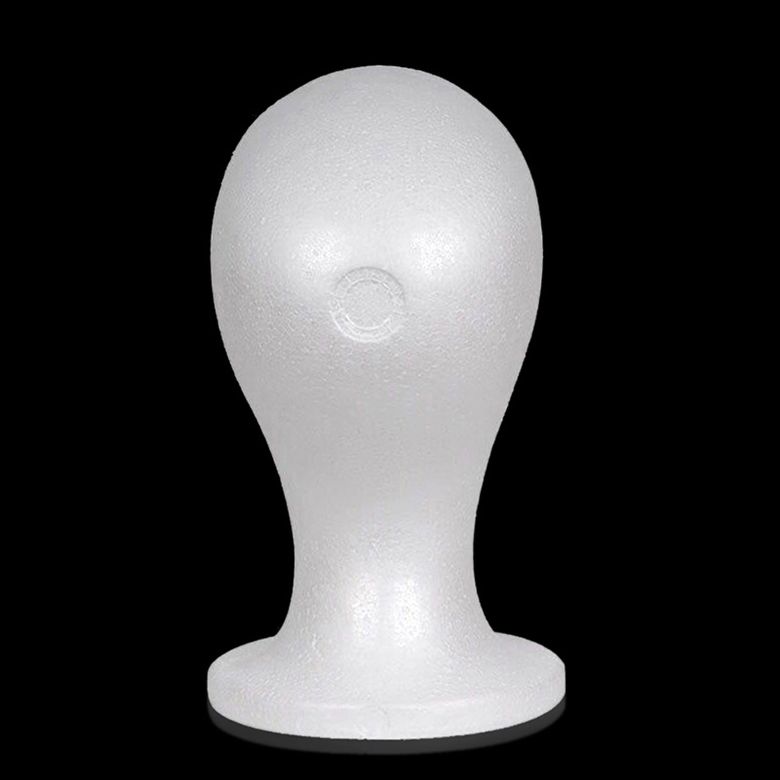 Cheers.US 2 Pieces/Set Styrofoam Head Female Foam Wig Head Mannequin Manikin Cosmetics Model Head Wigs Display Glasses Hats Hairpieces Stand