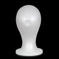 thumbnail image 4 of Cheers.US 2 Pieces/Set Styrofoam Head Female Foam Wig Head Mannequin Manikin Cosmetics Model Head Wigs Display Glasses Hats Hairpieces Stand, 4 of 6