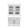 thumbnail image 4 of Gabinete de casa de muñecas 1:12, armario en miniatura de madera, muebles, accesorios de decoración, blanco, 4 of 5