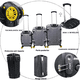 thumbnail image 3 of Set 3 Maletas De Viaje Jony Rigidas 25 Kg 15 Kg 10 Kg Candado Numerico Ruedas 360, 3 of 5