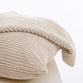 thumbnail image 4 of Deconovo 18" x 18" Traditional Cream Polyester Decorative Pillow Cases, (2 Count), 4 of 6