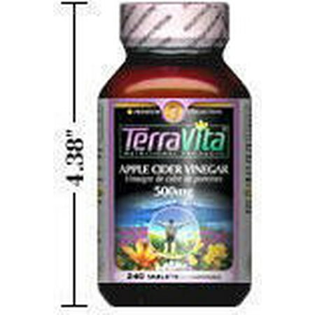 Apple Cider Vinegar - 500 mg (240 tablets, ZIN: 406578