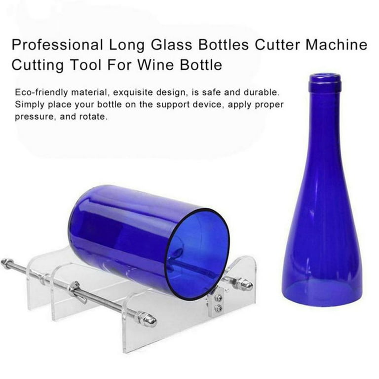 Wine Bottle Cutter Tool for Glass Cutting - Wine Bottle Cutter Kit to Make  Glasses - Glass Cutter for Bottles, Wine Bottle Glass Etching Tools for  Glass - Ephrem's Bottle Cutter Kit (
