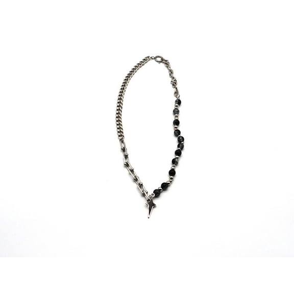 Todan Silver/Pearl Necklace For Men