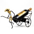 thumbnail image 2 of ZHAOCHENG Soporte para botellas de vino, estante para decoración de rickshaw, soporte para botellas de encimera, mesa, botella única, regalo para el hogar, regalo de cocina, estante para vino, estante, 2 of 4