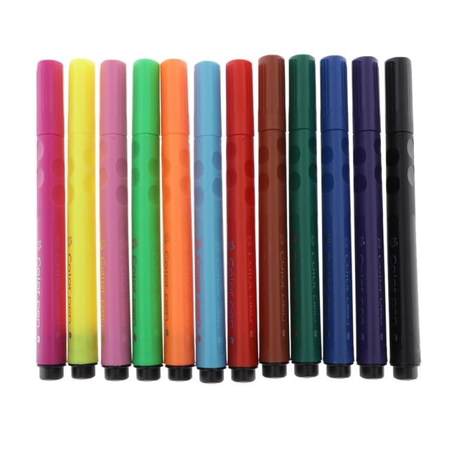Rotuladores Acuarelables Profesionales, para Dibujar y Colorear 14 cm 12 colores