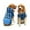 Blue, variant on Dog Winter Sweatshirt with Hood and Pocket Pet Hoodies Plaid Pattern Pullover Cold Weather Dog Clothes Pet Apparel for Small Medium Large Dogs
