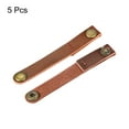 thumbnail image 3 of Leather Cable Tie Leather Cord Organizer 90x12mm Cable Straps Cable Leather Clips Light Brown, Pack of 5, 3 of 6