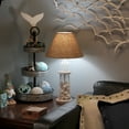 thumbnail image 3 of Zeckos White and Gray Seashell Filled Lighthouse Table Lamp, 3 of 6