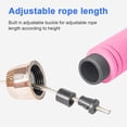 thumbnail image 2 of Adjustable Gold-Plated Steel Wire Jump Rope Anti-Slip Foam-Grip Fitness Skipping Rope Customizable Length Jump Rope for Men & Women Durable PVC-Coated Steel Wire Exercise Rope, 2 of 5