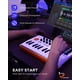 thumbnail image 4 of HXW EMK-25 - Teclado MIDI Bluetooth con 25 teclas, 9 almohadillas para orejas de ritmo retroiluminad, 4 of 7
