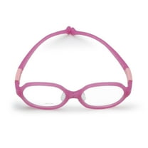 Kids Optical Glasses Round Frame TR90 Size 43 Elastic Strap Retainer No Screw Boys Girls 2-4Y