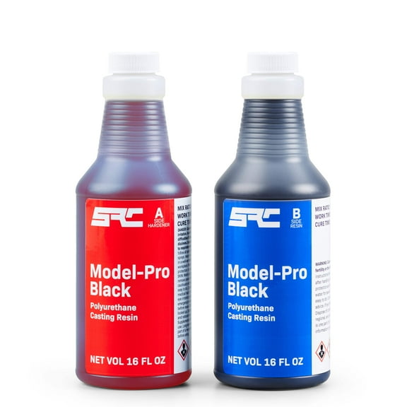 SPRESIN Model-Pro Black 32 Oz (16 Oz Part A   16 Oz Part B) Resin Kit, Ideal for RTV Silicone Molds, Polyurethane Casting Resin for Models, Prototypes, Figurines, Jewelry and Proofing Molds