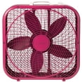 Lasko Cool Colors 20" Energy Efficient Box Fan, 3 Speeds, 22.5" H