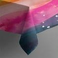 thumbnail image 3 of Colorful Tie Dye Wave Pattern Rectangle Tablecloth 60"x84",Waterproof Polyester Rectangle Table Cloth, Wipeable Spillproof Polyester Tablecloth for Dining, Camping, Indoor and Outdoor, 3 of 5