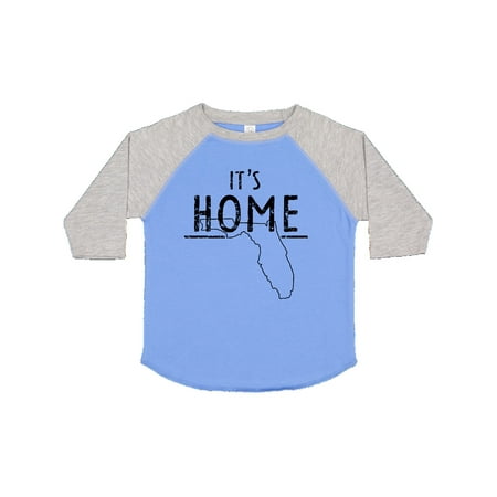 

Inktastic It s Home- State of Florida Outline Distressed Text Gift Toddler Boy or Toddler Girl T-Shirt
