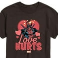 thumbnail image 2 of Marvel Deadpool - Valentine's Day Love Hurts - Men's Short Sleeve Graphic T-Shirt, 2 of 4