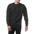 thumbnail image 3 of Pro Club Men's Comfort Crew Neck Fleece Pullover Sweater - Black - Large, 3 of 4