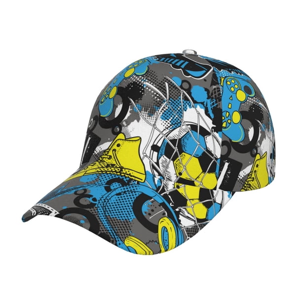 Fotbe Goal Time Gorro Clásico de Béisbol, Gorra Ajustable con Broche Snapback, Gorro de Exterior de Algodón Suave