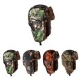 thumbnail image 2 of Unisex Cap Camouflage Plush Lining Ear Protection Brimless Windproof Autumn Winter Thicken Riding Trapper Hat for Outdoor, 2 of 10
